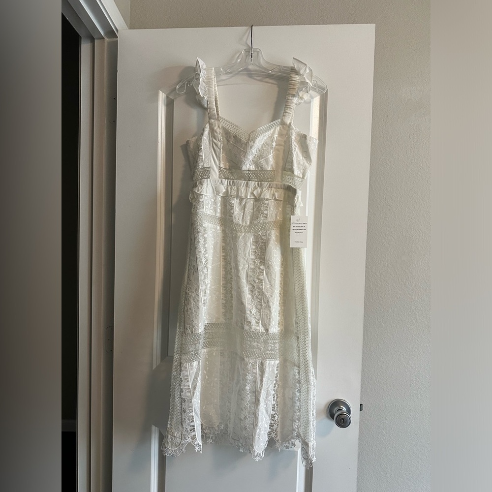 For Love and Lemons White Lace Dress